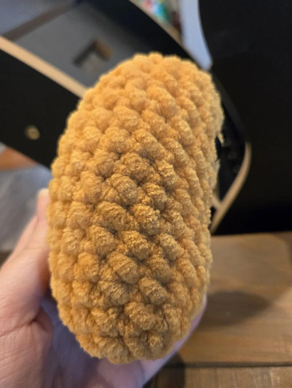Handmade Plush Amigurumi Heart Shaped Chicken Nugget Plush
